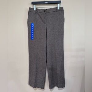 Hilary Radley brown combo pant. Size 10. NWT.